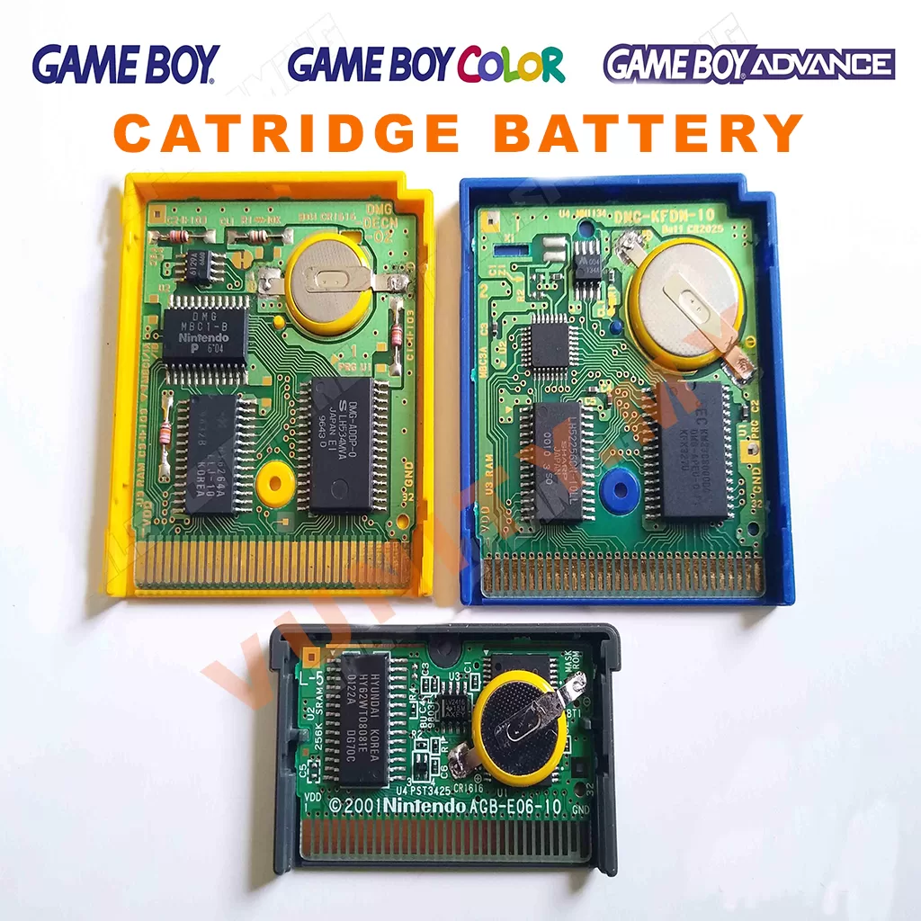 Gameboy gba / gbasp / gbc gameboy color gbp catridge gamecard battery for replacement make save game work