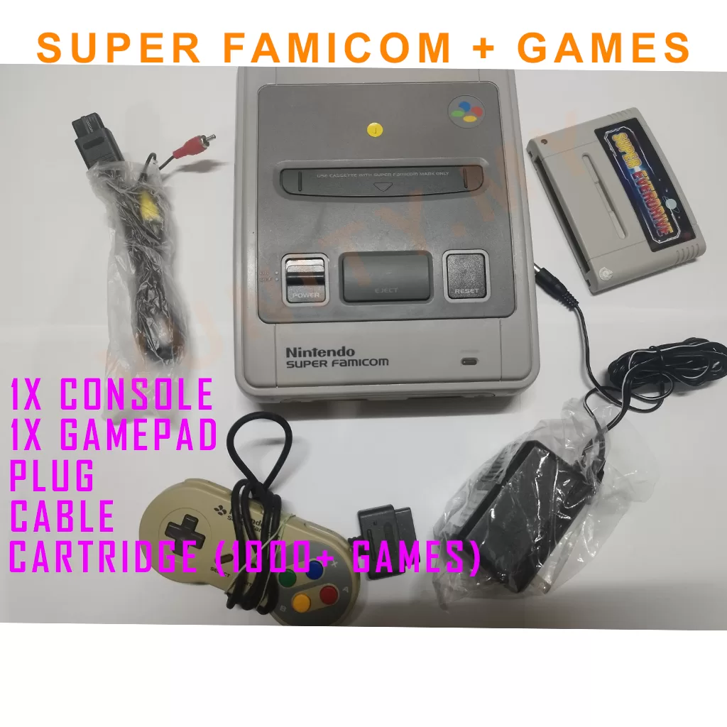 [USED] Nintendo Super Famicom fullset with free cartridge game SNES/SFC