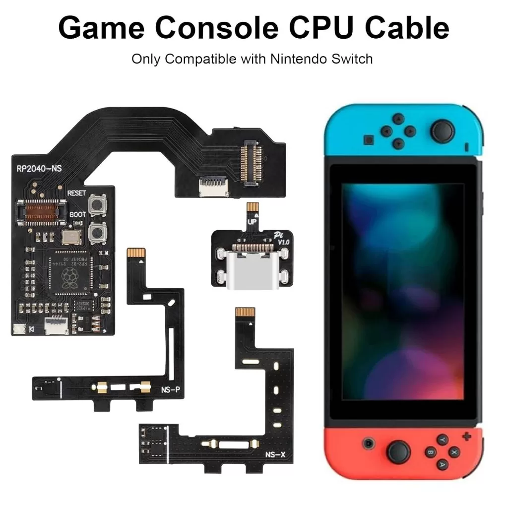 Rp2040 Plus HWFLY CPU Cable Chip Replacement for Nintendo Switch Jailbreak Game Console Cable Chip Replacement Parts