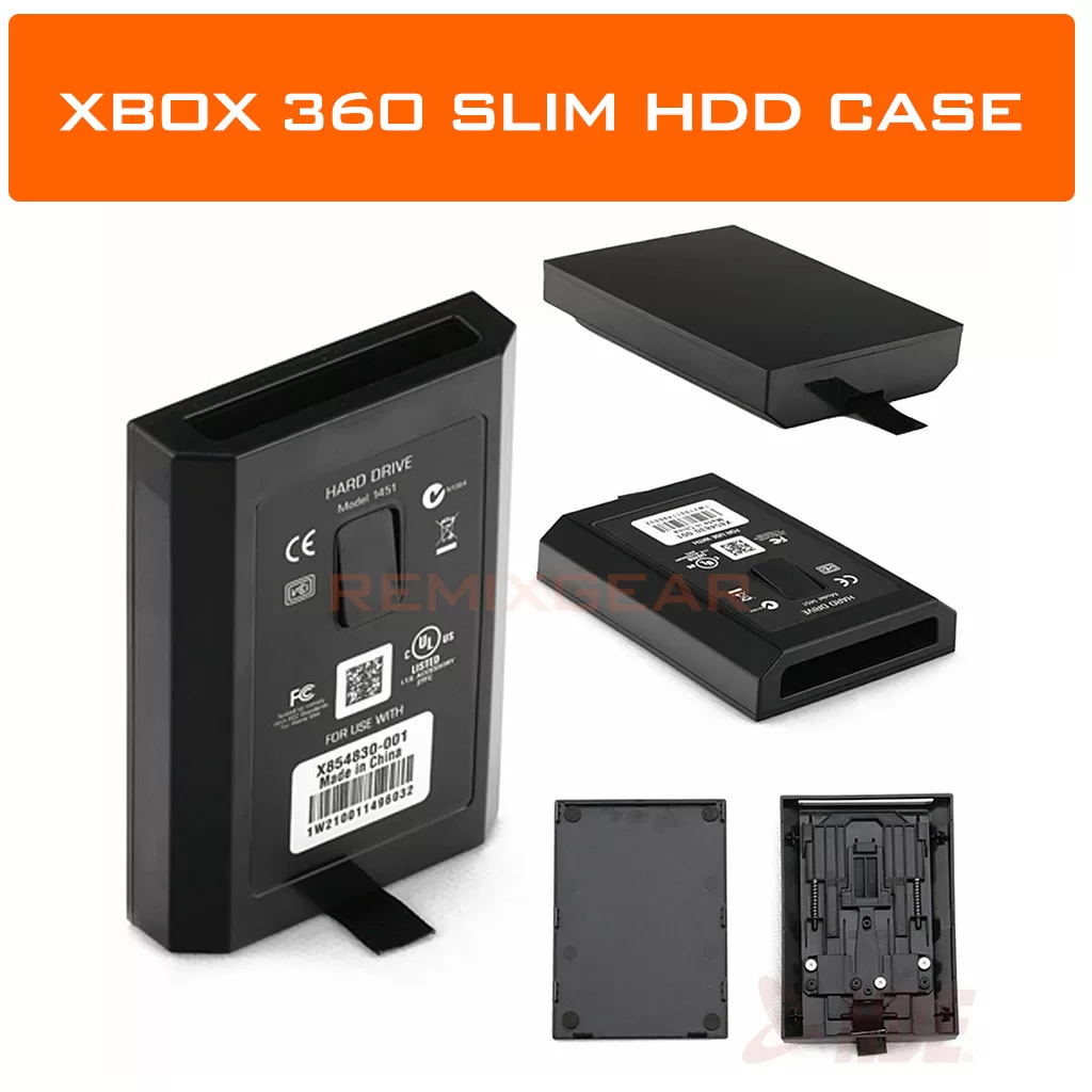 Xbox 360 Slim Hard Disc Disk Drive Case HDD Casing Replacement Upgrade