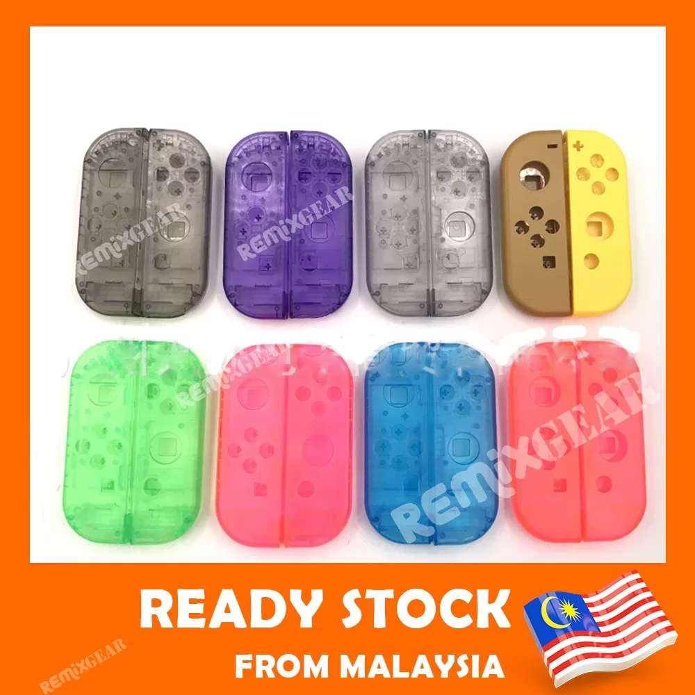Nintendo switch handled shell JoyCon gamepad joystick replacement transparent shell modification DIY Joy Con hard cover