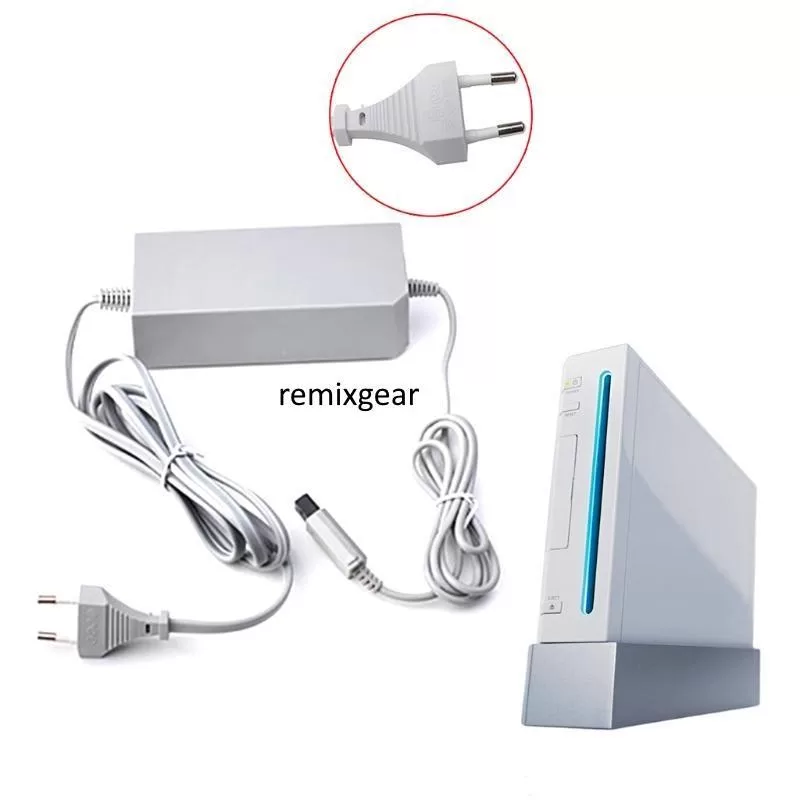 (2pin) AC 100-245V 52W Power Supply Charger AC Adapter for Wii Console
